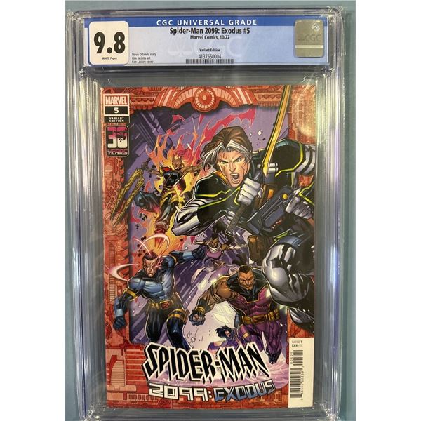 Spider-Man 2099: Exodus #5 CGC 9.8 Ken Lashley Variant Marvel 10/2022