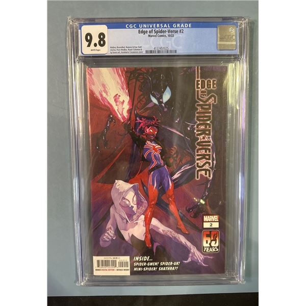Edge of Spider-Verse #2 CGC 9.8 Marvel 10/22 Josemaria Casanovas Cover