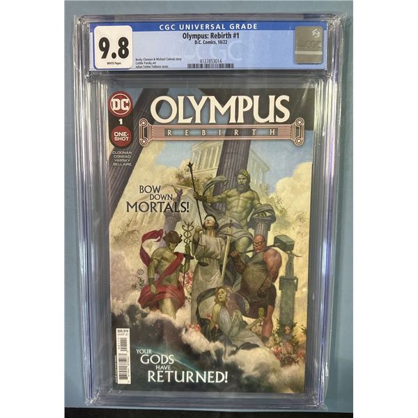 Olympus: Rebirth #1 (DC Comics, 10/22) CGC 9.8 White Pages One-Shot