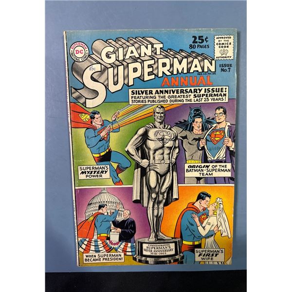 1963 DC Giant Superman Annual #7 Silver Anniversary Batman Team-Up
