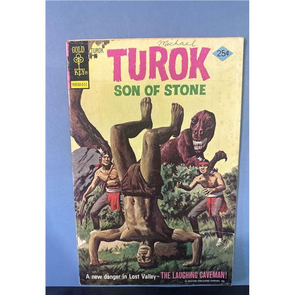 Turok Son of Stone #100 Gold Key 1975 The Laughing Caveman! Comic