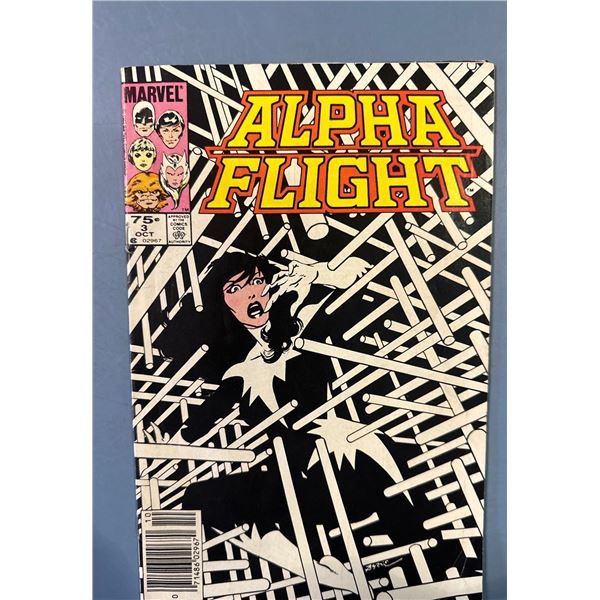 Alpha Flight #3 (Marvel, 1983) Vol. 1 - John Byrne Art, BurgerTime Ad