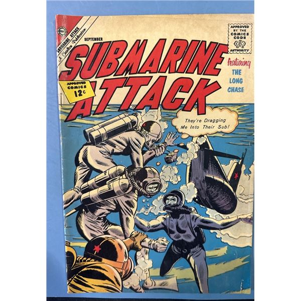 Submarine Attack #33 (Charlton Comics, 1961) Approved Comics Code