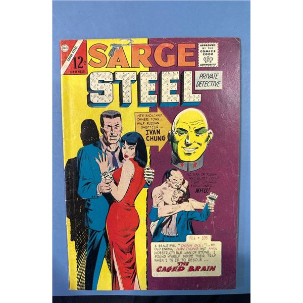 Sarge Steel #5 (Charlton Comics, 1965) Caged Brain, Ivan Chung app.