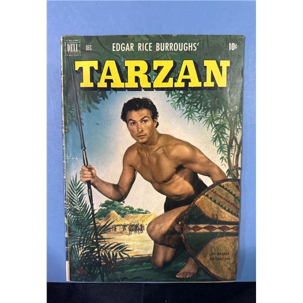 Dell Comics Edgar Rice Burroughs' Tarzan #27 (Dec 1951) Lex Barker Cover