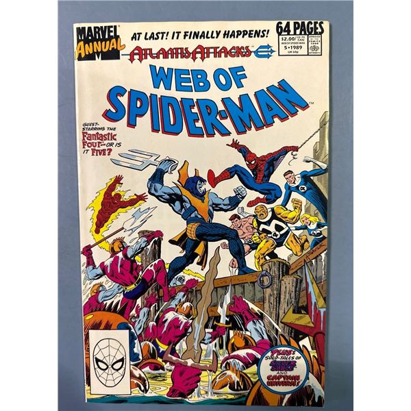 Web of Spider-Man Annual #5 (1989) Marvel Comics Atlantis Attacks