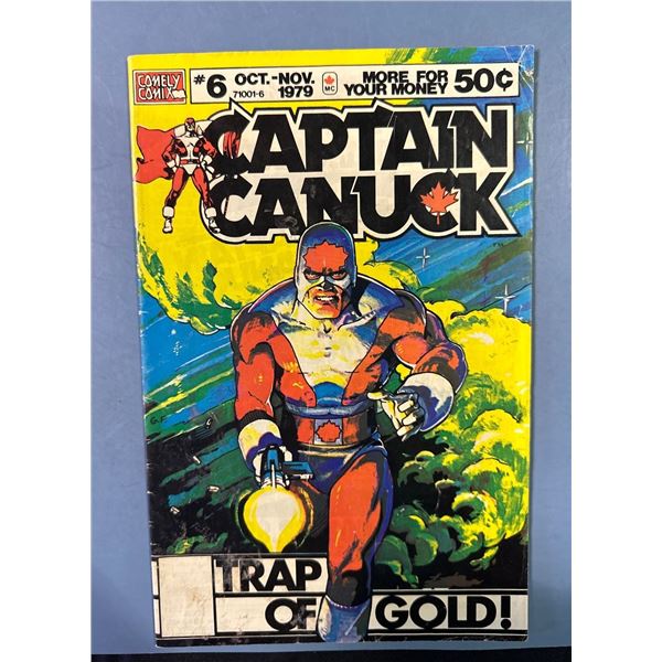 Captain Canuck #6 (Comely Comix, 1979) "Trap of Gold!" Bronze Age Comic