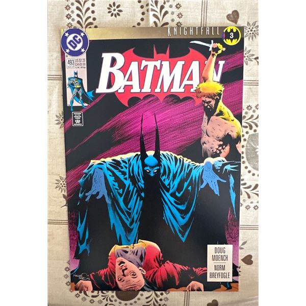 Batman #493 (1993) DC Comics Knightfall Part 3 Comic Book