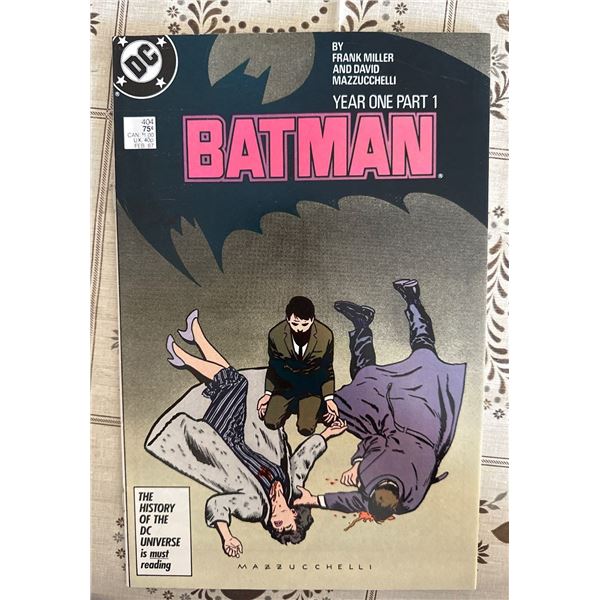 Batman #404 (1987) DC Comics - Year One Part 1 by Frank Miller
