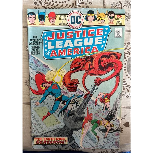 Justice League of America #129 (1976, DC) - The Earth Dies Screaming!