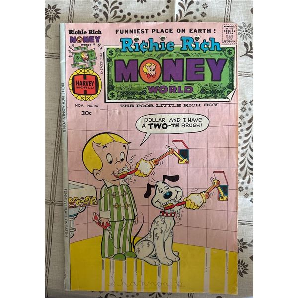 Richie Rich Money World #26 (Harvey, 1976) The Poor Little Rich Boy Comic