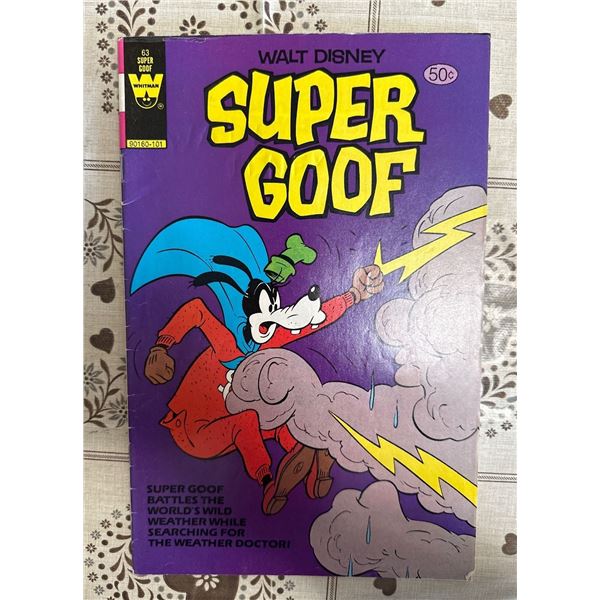 Walt Disney Super Goof #63 Comic Book (Whitman, 1980) 50Â¢ Cover