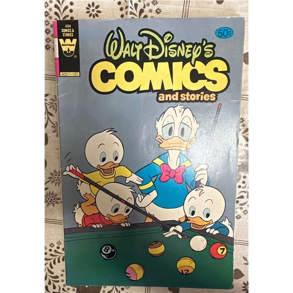 Walt Disney's Comics and Stories #484 (Whitman, 1980) Donald Duck Pool Cover