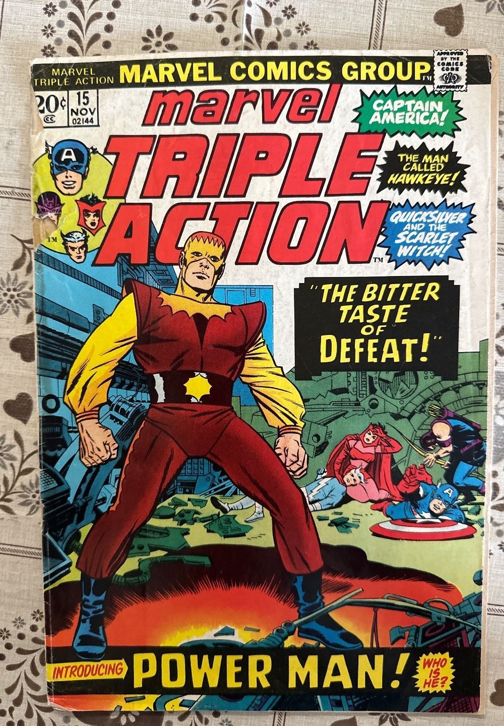 Marvel Triple Action #15 (Marvel, 1973) Intro Power Man (Erik Josten)