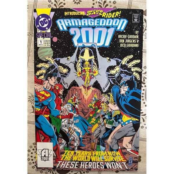 Armageddon 2001 #1 Special Comic Book (DC Comics, 1991) 1st App Waverider