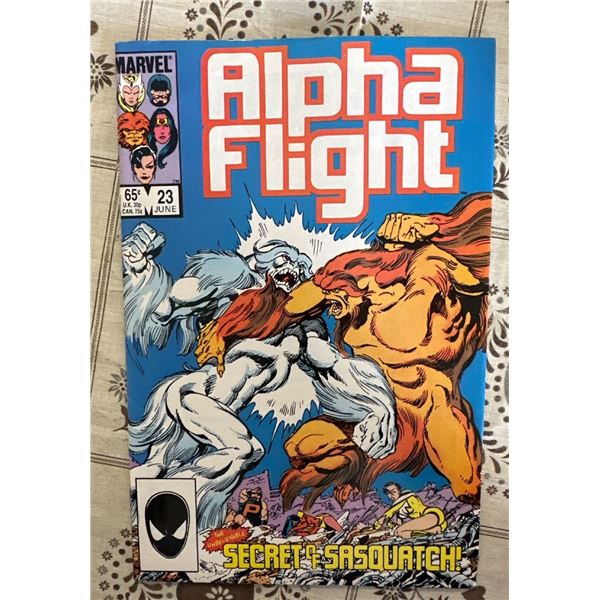 Alpha Flight #23 (Marvel, 1985) Secret of Sasquatch! John Byrne Story