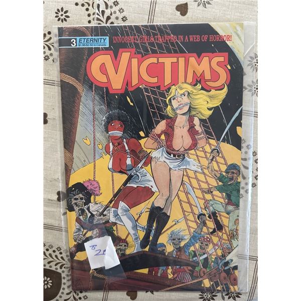 Eternity Comics Victims #3 (Dec 1988) "Innocent Girls Trapped..."