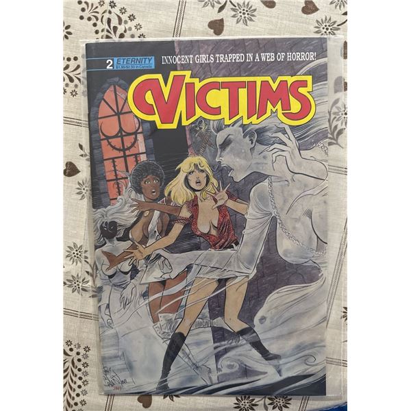 Eternity Comics Victims #2 (1988) B&W Horror Comic Book