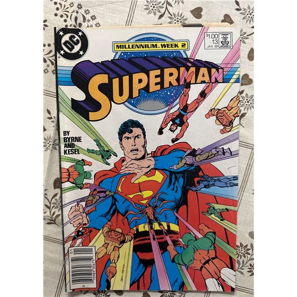 Superman #13 (DC Comics, 1988) Millennium Week 2 Byrne & Kesel Art