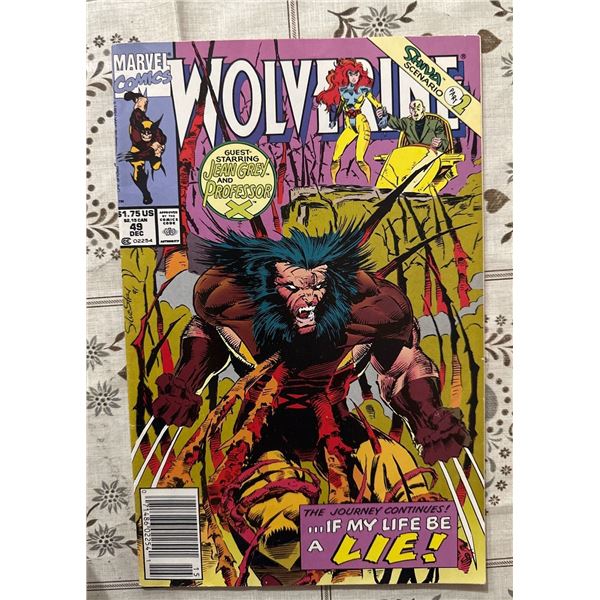Wolverine #49 (Dec 1991) Marvel Comics - Guest Starring Jean Grey