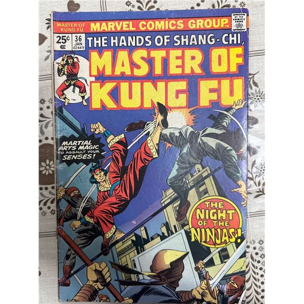 Master of Kung Fu #36 (Marvel, 1976) The Night of the Ninjas! Comic Book
