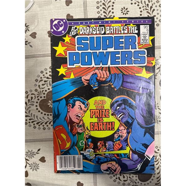 Super Powers #6 (DC, 1986) Darkseid Battles The Super Powers Mini-Series