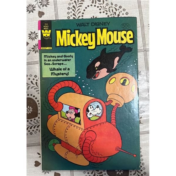 1980 Whitman Walt Disney's Mickey Mouse #210 Comic Book - Whale of a Mystery