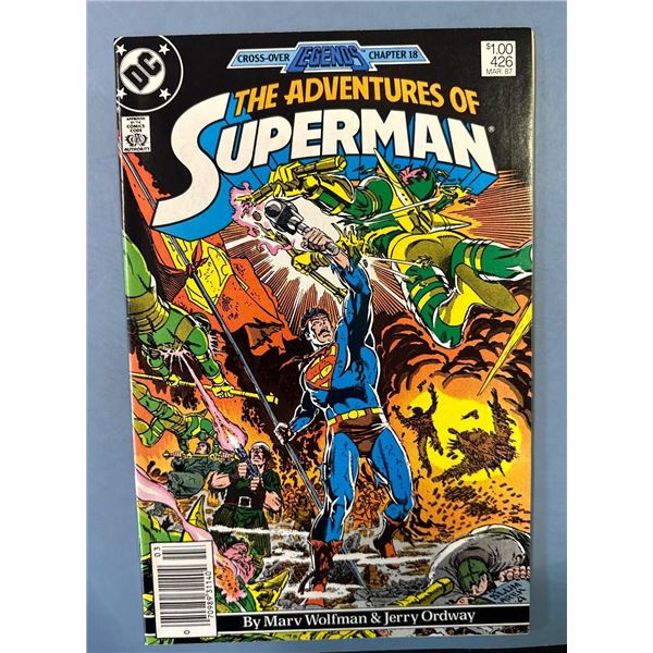 The Adventures of Superman #426 (DC, 1987) Legends Chapter 18 Crossover