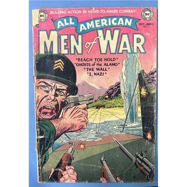 All-American Men of War #7 (DC, 1953) Golden Age War Comic Book