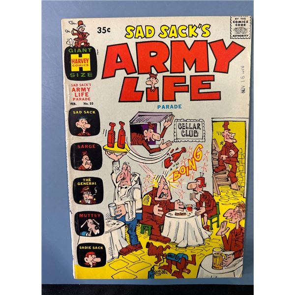 Sad Sack's Army Life Parade #33 (Harvey Comics, 1971) Giant Size