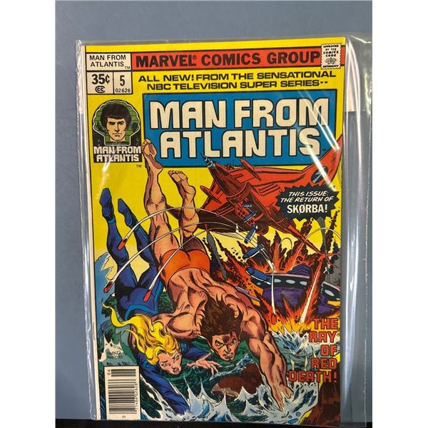 Man From Atlantis #5 (Marvel, 1978) The Return of Skorba! Comic Book