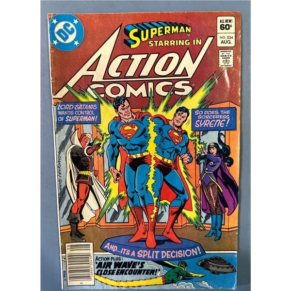 Action Comics #534 (DC, 1982) Superman vs Lord Satanis & Syrene