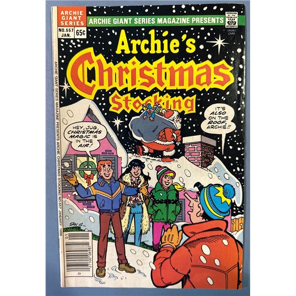 Archie Giant Series Magazine #557 Archie's Christmas Stocking (1986)