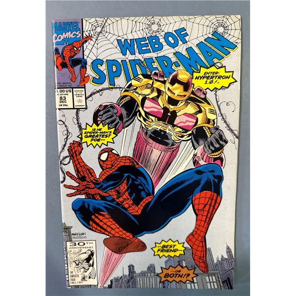 Web of Spider-Man #83 (Marvel, 1991) Enter: Hypertron 1.0! Comic Book