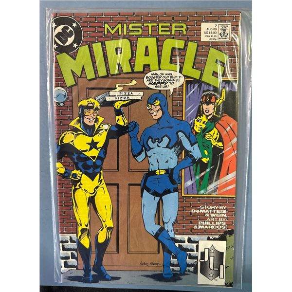 Mister Miracle #7 (DC Comics, 1989) Feat. Booster Gold & Blue Beetle
