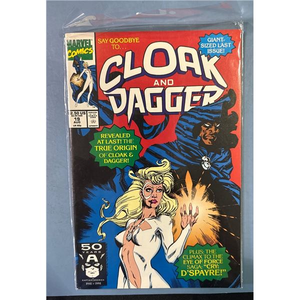 Cloak and Dagger #19 (Marvel, 1991) Giant-Sized Last Issue Origin