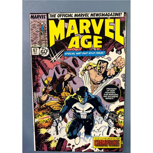Marvel Age #67 (1988) Wolverine, Punisher & Sub-Mariner Cover