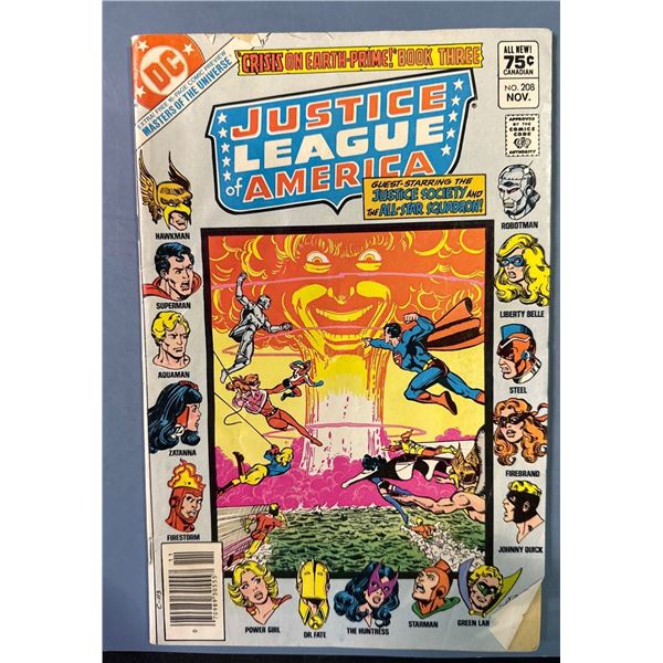 Justice League of America #208 (DC, 1982) Crisis on Earth-Prime! Book 3