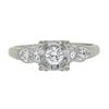 Image 4 : Vintage 14k White Gold 0.35 ctw Round Brilliant Diamond Solitaire Engagement Rin