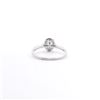 Image 4 : 0.74 ctw Diamond Halo Wedding Ring - 14KT White Gold