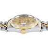 Image 5 : Rolex Mens Two Tone Sapphire Champagne Index Fluted Bezel Datejust With Rolex Bo
