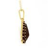 Image 4 : NEW 14k Gold 3.03 ctw Pear & Round Red Garnet Tear Drop Cluster Pendant w/ Chain