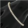 Image 7 : Classic 18K Yellow Gold 7.50 ctw Round Brilliant Cut Diamond Line Tennis Bracele
