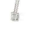 Image 4 : NEW Classic 14k White Gold 0.57 ctw Round Prong Diamond Solitaire Pendant Neckla