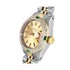 Image 3 : Rolex Ladies 2Tone 18K Diamond And Emerald Bezel Jubilee Date Watch