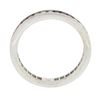 Image 8 : 18k White Gold 1.02 ctw Round Diamond & Square Ruby Milgrain Eternity Band Ring