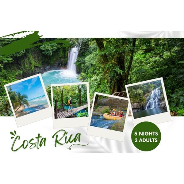 5 Nights Costa Rica Adventure for 2