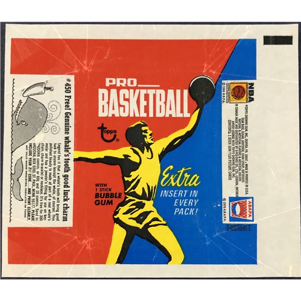 1971-72 TOPPS NBA WRAPPER