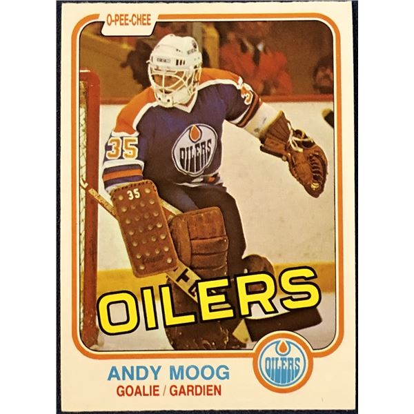 1981-82 O-PEE-CHEE ANDY MOOG ROOKIE CARD
