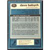Image 2 : 1981-82 O-PEE-CHEE DAVE BABYCH ROOKIE CARD